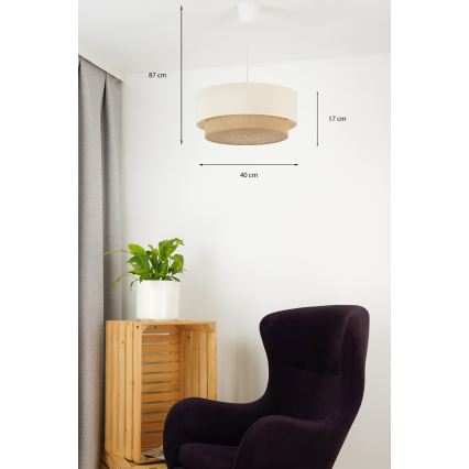 Brilagi - LED Chandelier on a string BOHO STYLE 1xE27/15W/230V d. 40 cm