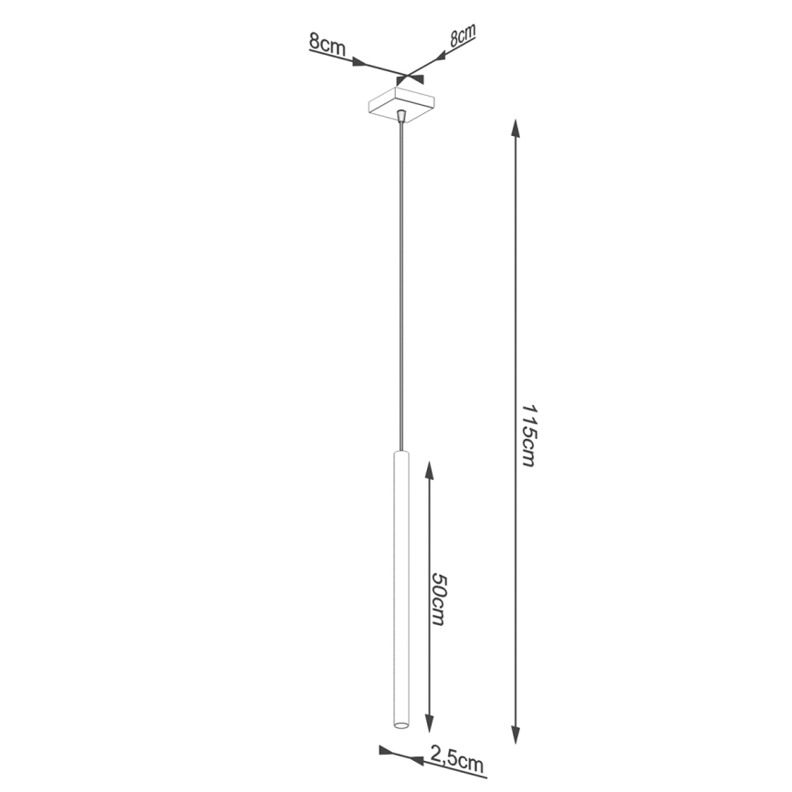 Brilagi - LED Chandelier on a string DRIFA 1xG9/4W/230V gold