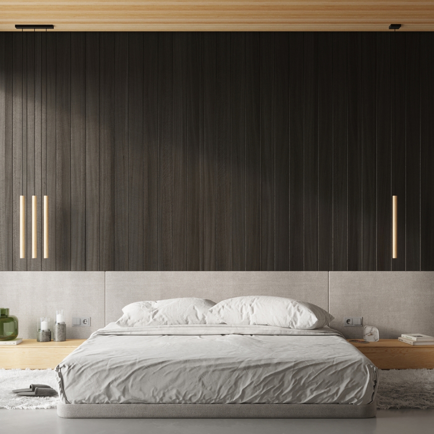 Brilagi - LED Chandelier on a string DRIFA 1xG9/4W/230V wood