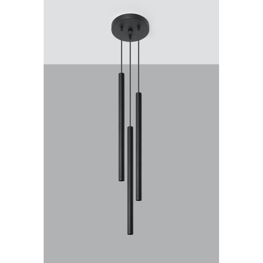 Brilagi -  LED Chandelier on a string DRIFA 3xG9/4W/230V black