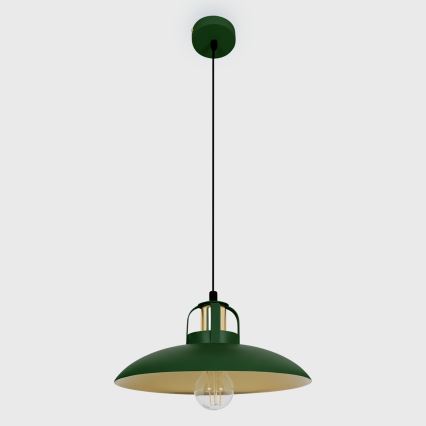Brilagi - LED Chandelier on a string FLAMENGO 1xE27/60W/230V green