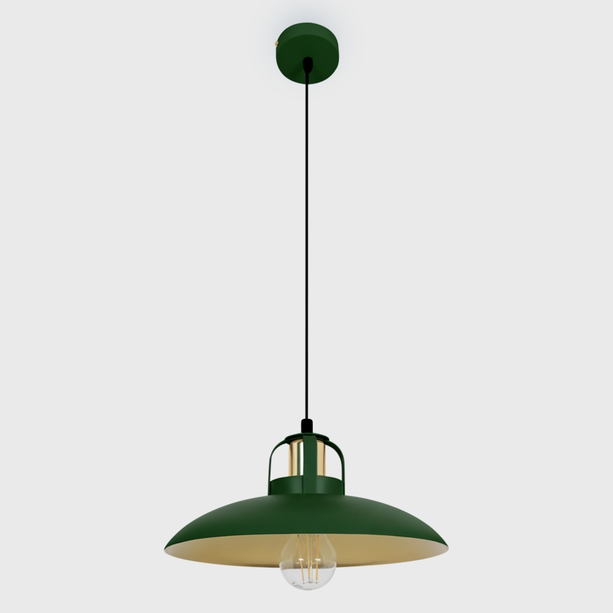 Brilagi - LED Chandelier on a string FLAMENGO 1xE27/60W/230V green