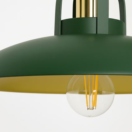 Brilagi - LED Chandelier on a string FLAMENGO 1xE27/60W/230V green