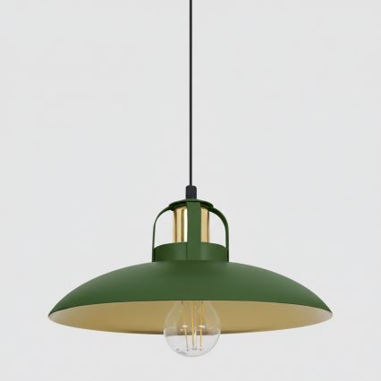 Brilagi - LED Chandelier on a string FLAMENGO 2xE27/60W/230V green