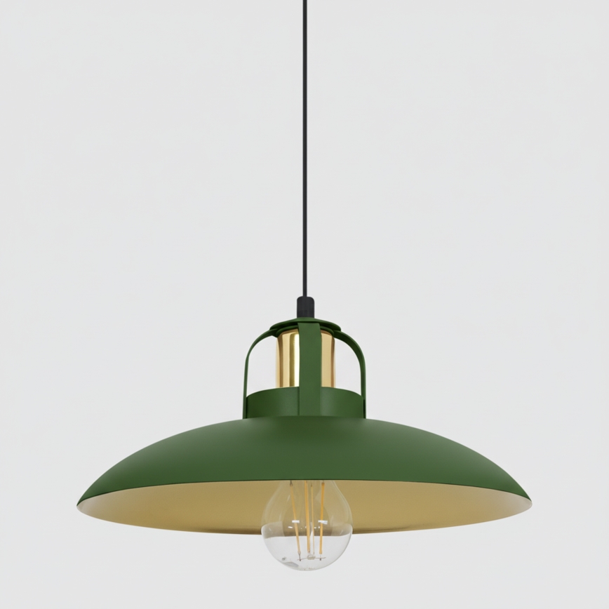 Brilagi - LED Chandelier on a string FLAMENGO 2xE27/60W/230V green