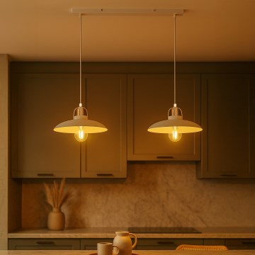 Brilagi - LED Chandelier on a string FLAMENGO 2xE27/60W/230V white