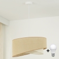 Brilagi - LED Chandelier on a string LYRA 1xE27/15W/230V beige/creamy