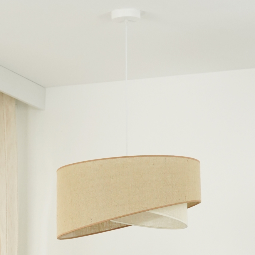 Brilagi - LED Chandelier on a string LYRA 1xE27/15W/230V beige/creamy