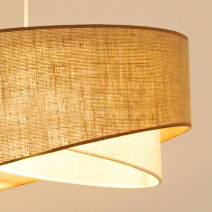 Brilagi - LED Chandelier on a string LYRA 1xE27/15W/230V beige/creamy