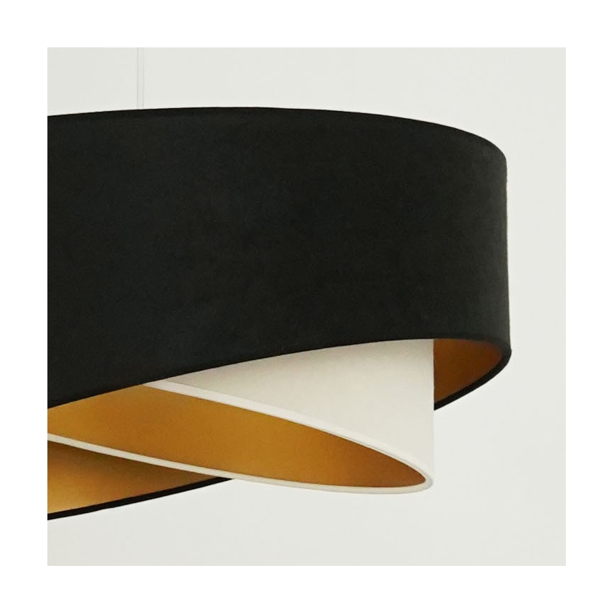 Brilagi - LED Chandelier on a string LYRA 1xE27/15W/230V black/creamy/gold