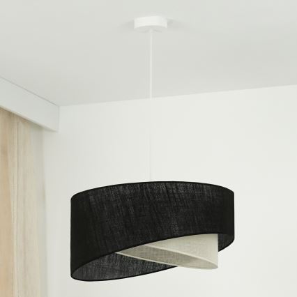 Brilagi - LED Chandelier on a string LYRA 1xE27/15W/230V black/creamy