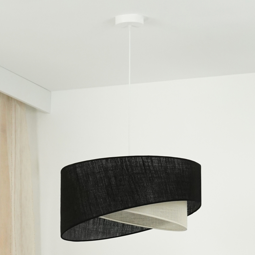 Brilagi - LED Chandelier on a string LYRA 1xE27/15W/230V black/creamy