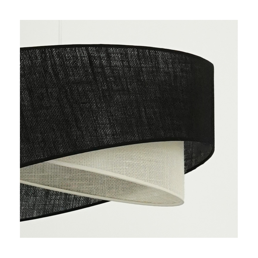 Brilagi - LED Chandelier on a string LYRA 1xE27/15W/230V black/creamy