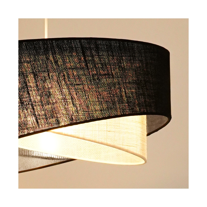 Brilagi - LED Chandelier on a string LYRA 1xE27/15W/230V black/creamy