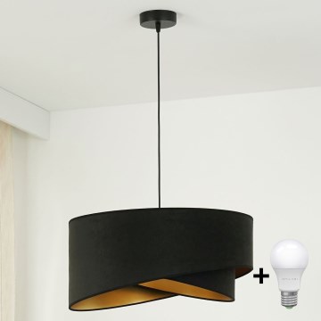 Brilagi - LED Chandelier on a string LYRA 1xE27/15W/230V black/gold