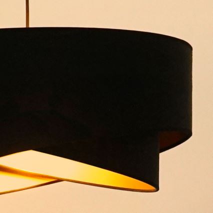 Brilagi - LED Chandelier on a string LYRA 1xE27/15W/230V black/gold