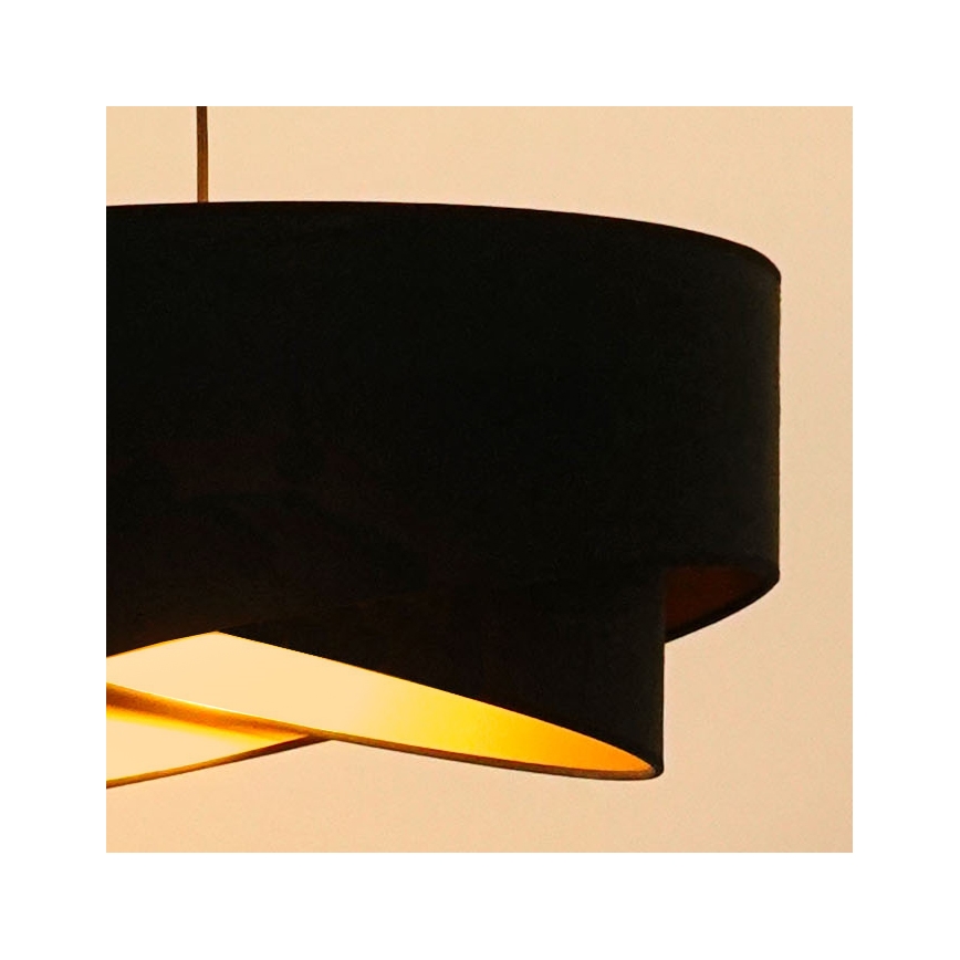 Brilagi - LED Chandelier on a string LYRA 1xE27/15W/230V black/gold