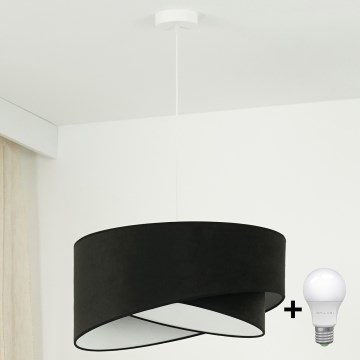 Brilagi - LED Chandelier on a string LYRA 1xE27/15W/230V black/white