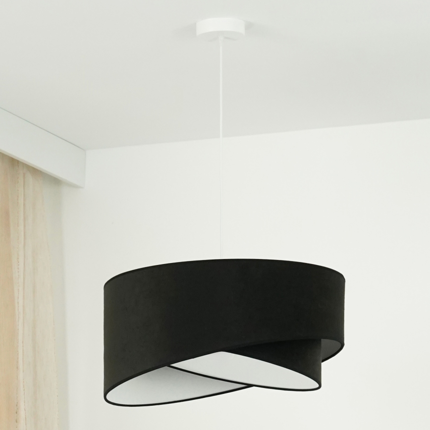 Brilagi - LED Chandelier on a string LYRA 1xE27/15W/230V black/white