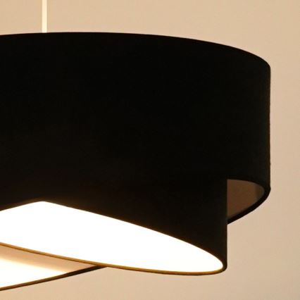 Brilagi - LED Chandelier on a string LYRA 1xE27/15W/230V black/white