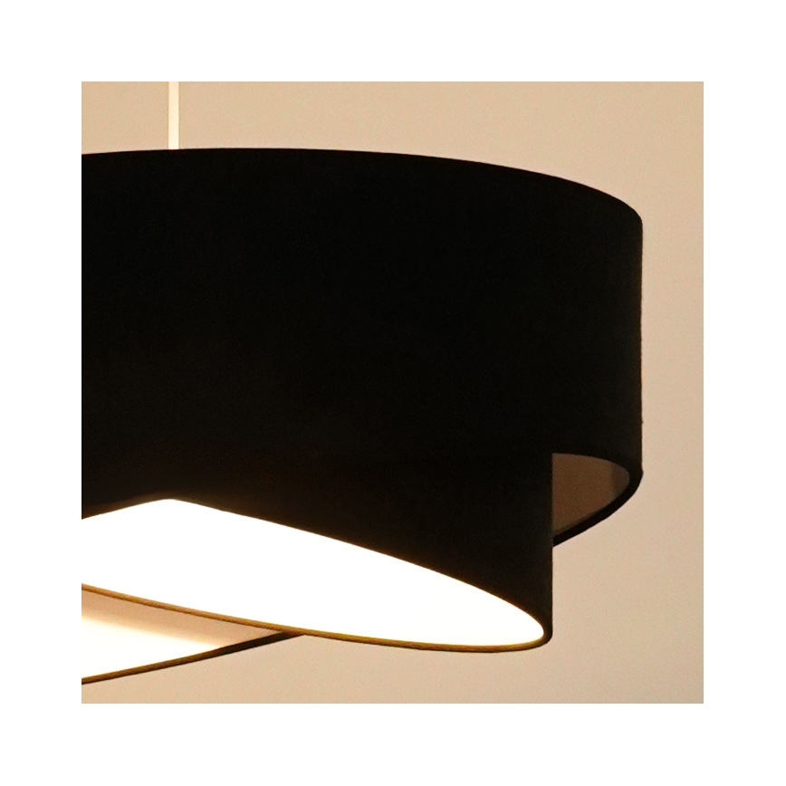 Brilagi - LED Chandelier on a string LYRA 1xE27/15W/230V black/white