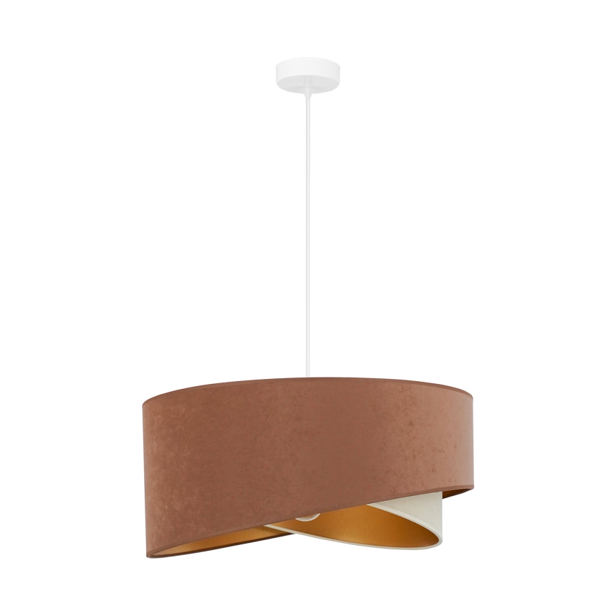 Brilagi - LED Chandelier on a string LYRA 1xE27/15W/230V brown/creamy/gold