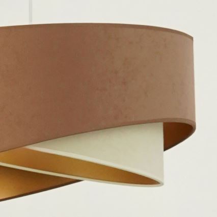 Brilagi - LED Chandelier on a string LYRA 1xE27/15W/230V brown/creamy/gold
