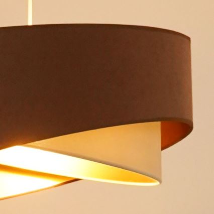 Brilagi - LED Chandelier on a string LYRA 1xE27/15W/230V brown/creamy/gold