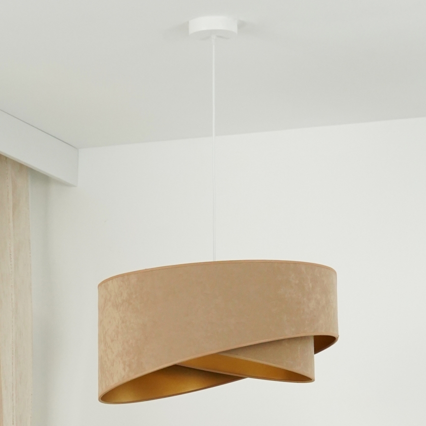Brilagi - LED Chandelier on a string LYRA 1xE27/15W/230V brown/gold