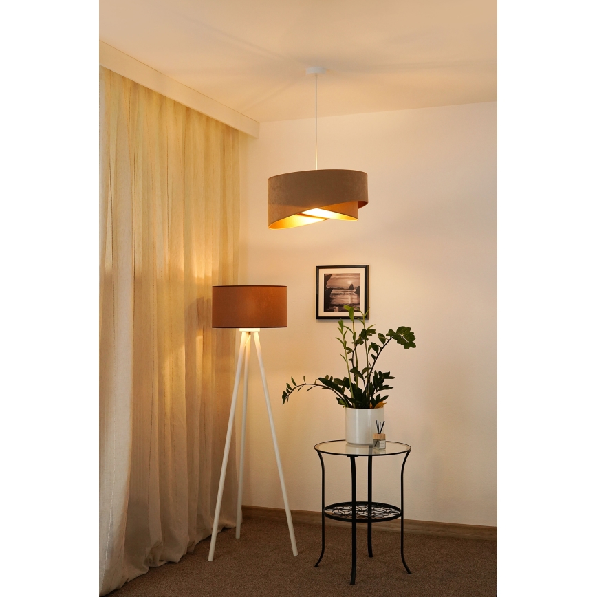 Brilagi - LED Chandelier on a string LYRA 1xE27/15W/230V brown/gold