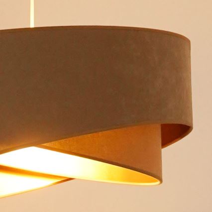 Brilagi - LED Chandelier on a string LYRA 1xE27/15W/230V brown/gold