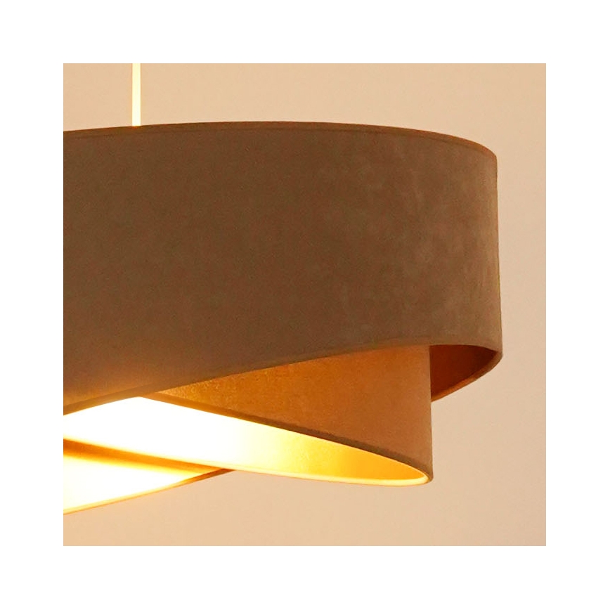 Brilagi - LED Chandelier on a string LYRA 1xE27/15W/230V brown/gold