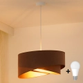 Brilagi - LED Chandelier on a string LYRA 1xE27/15W/230V brown/gold