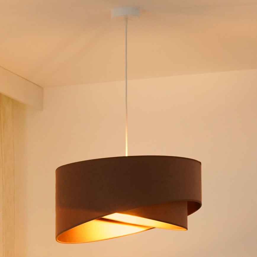 Brilagi - LED Chandelier on a string LYRA 1xE27/15W/230V brown/gold