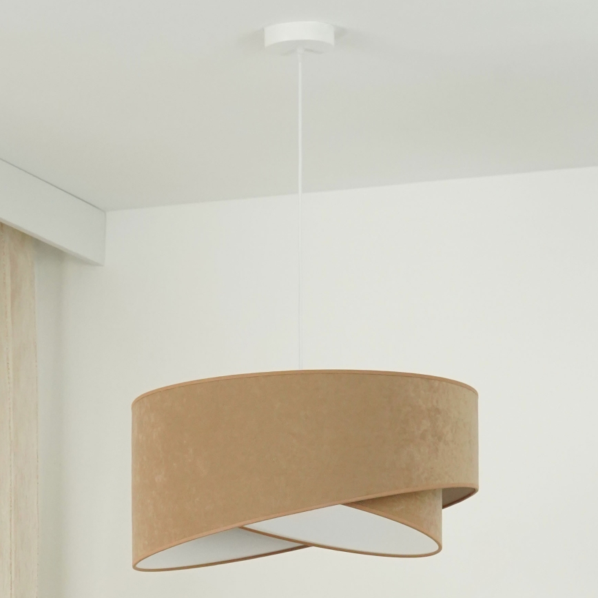 Brilagi - LED Chandelier on a string LYRA 1xE27/15W/230V brown/white