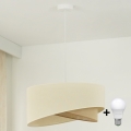 Brilagi - LED Chandelier on a string LYRA 1xE27/15W/230V creamy/beige