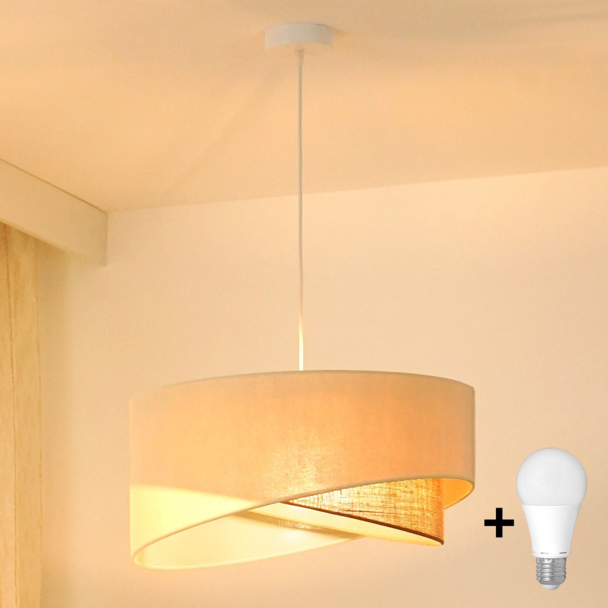 Brilagi - LED Chandelier on a string LYRA 1xE27/15W/230V creamy/beige