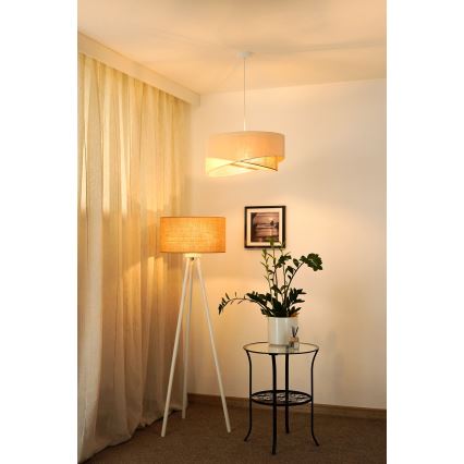 Brilagi - LED Chandelier on a string LYRA 1xE27/15W/230V creamy/beige