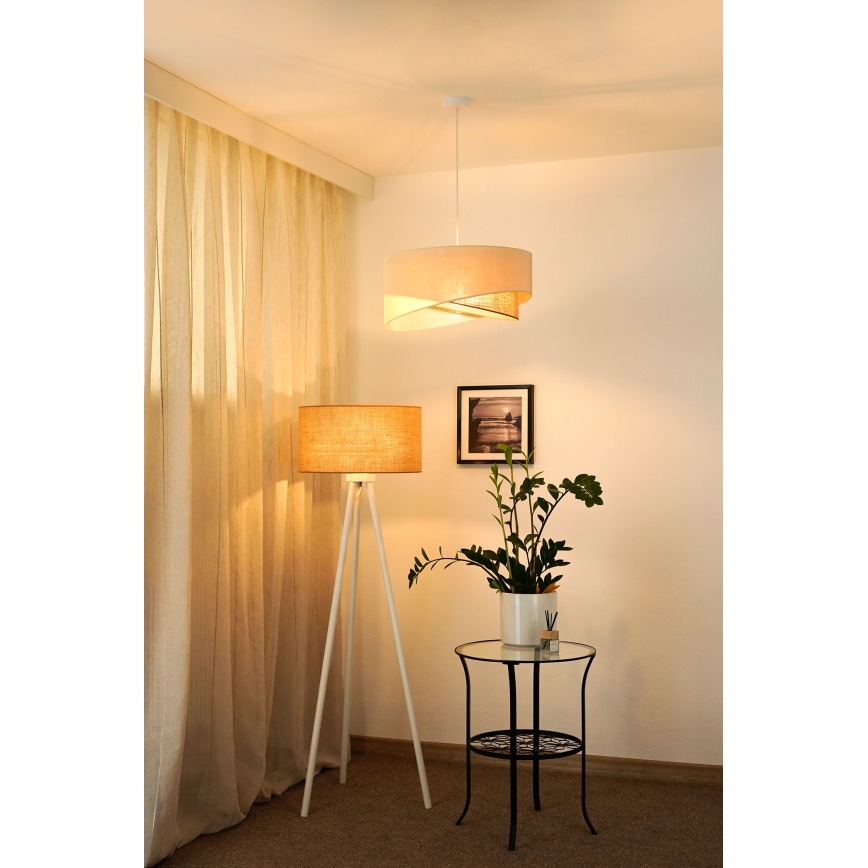 Brilagi - LED Chandelier on a string LYRA 1xE27/15W/230V creamy/beige
