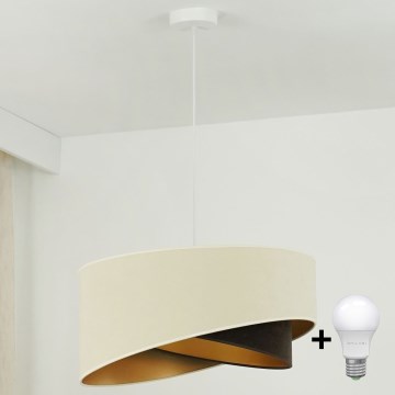 Brilagi - LED Chandelier on a string LYRA 1xE27/15W/230V creamy/black/gold