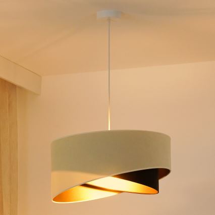 Brilagi - LED Chandelier on a string LYRA 1xE27/15W/230V creamy/black/gold
