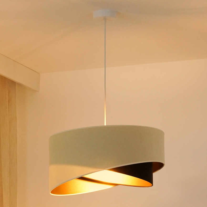 Brilagi - LED Chandelier on a string LYRA 1xE27/15W/230V creamy/black/gold