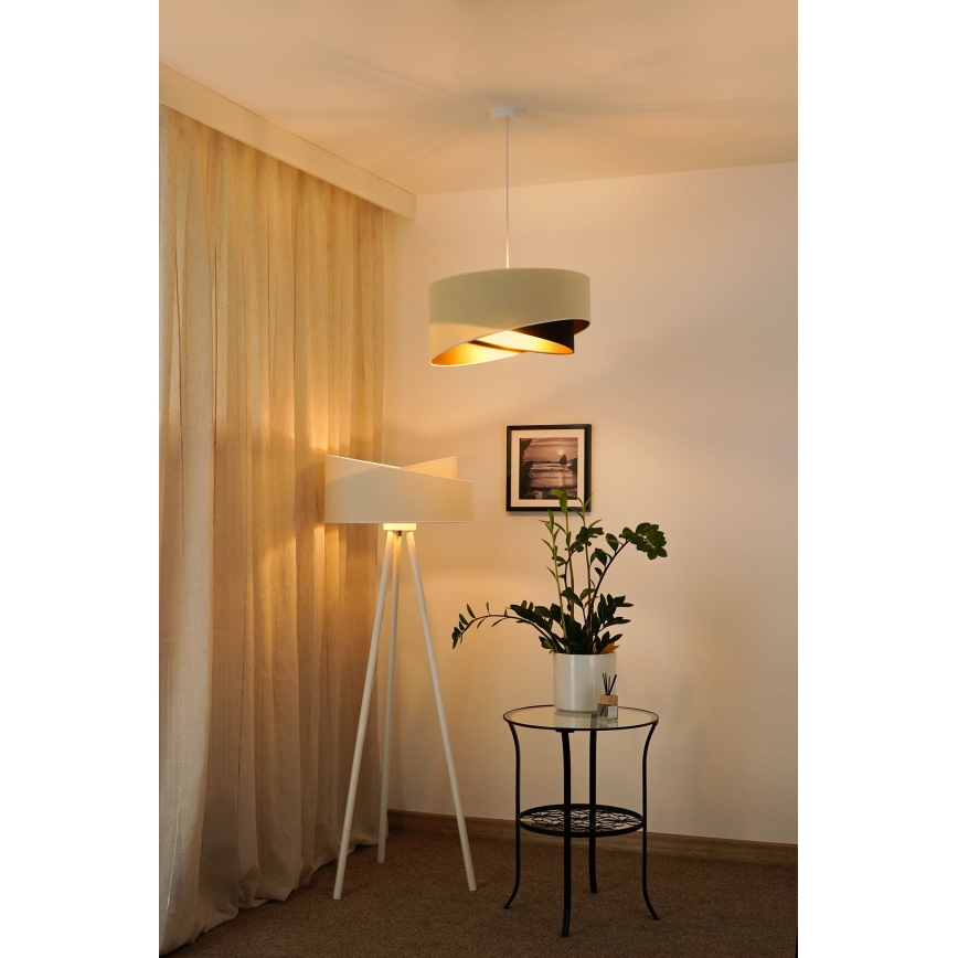 Brilagi - LED Chandelier on a string LYRA 1xE27/15W/230V creamy/black/gold