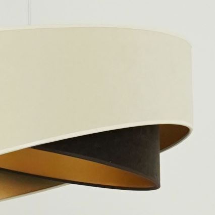 Brilagi - LED Chandelier on a string LYRA 1xE27/15W/230V creamy/black/gold