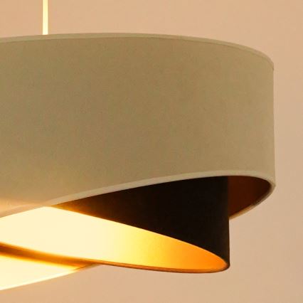 Brilagi - LED Chandelier on a string LYRA 1xE27/15W/230V creamy/black/gold