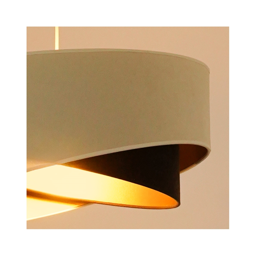 Brilagi - LED Chandelier on a string LYRA 1xE27/15W/230V creamy/black/gold