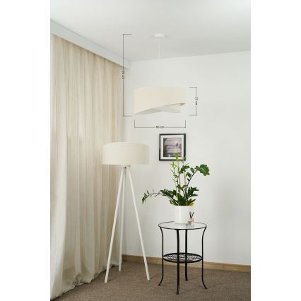Brilagi - LED Chandelier on a string LYRA 1xE27/15W/230V creamy/white