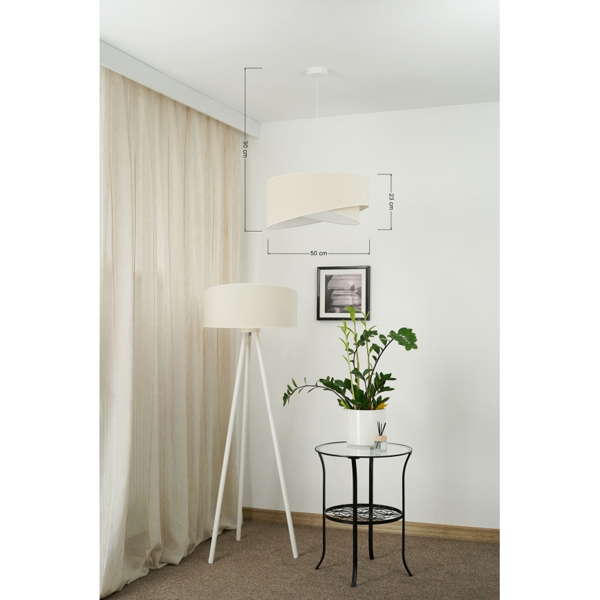 Brilagi - LED Chandelier on a string LYRA 1xE27/15W/230V creamy/white