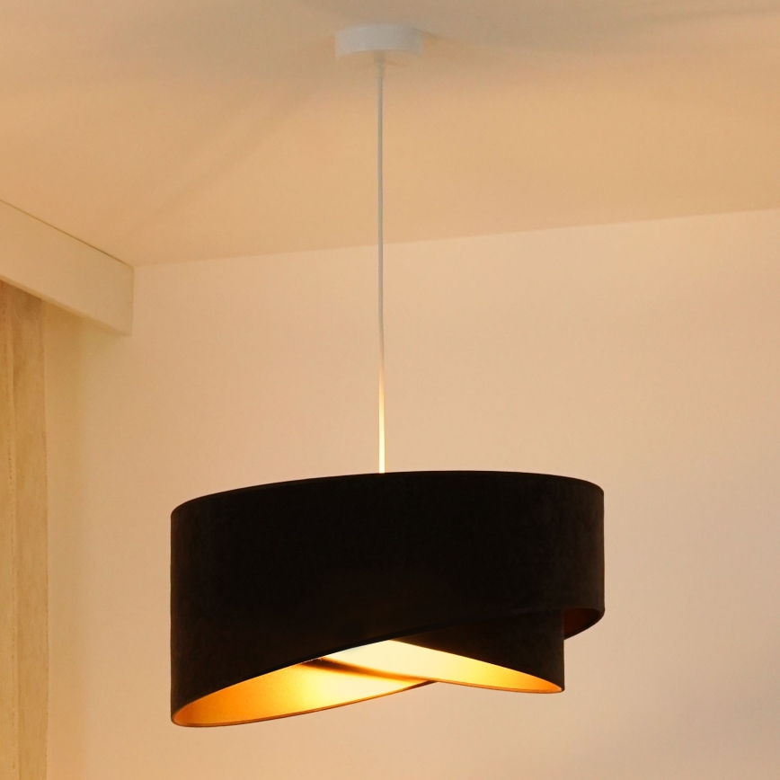 Brilagi - LED Chandelier on a string LYRA 1xE27/15W/230V dark brown/gold