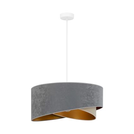 Brilagi - LED Chandelier on a string LYRA 1xE27/15W/230V grey/beige/gold